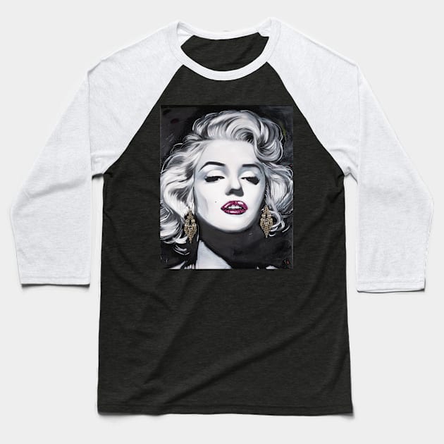 Marilyn Monroe Baseball T-Shirt by Blank Canvas CLE